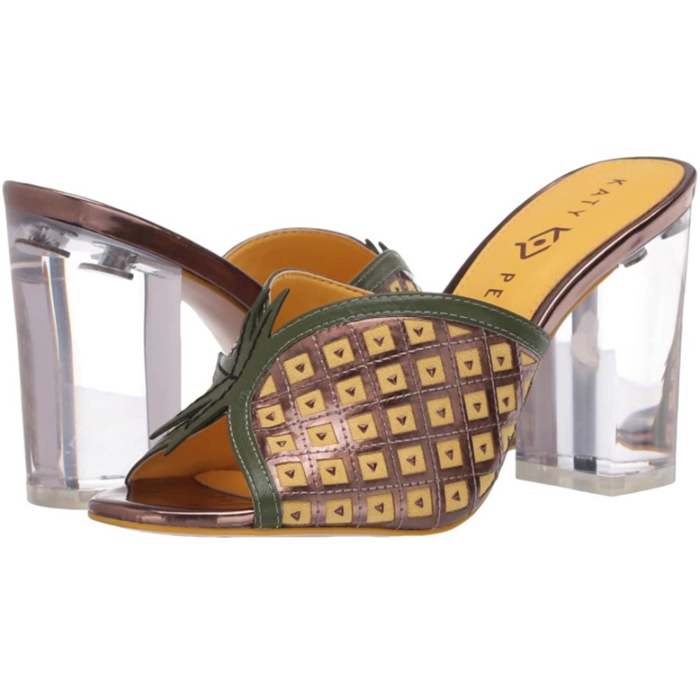 Katy Perry - The Coolada Pinapple Mules - Heeled Sandals NIB